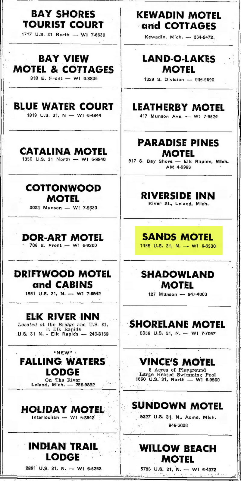 Brio Beach Inn (Sands Motel) - Jul 13 1966 Ad